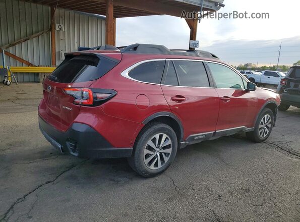4S4BTACC0L3201892 2020 SUBARU OUTBACK Бордовый Задняя правая четверть