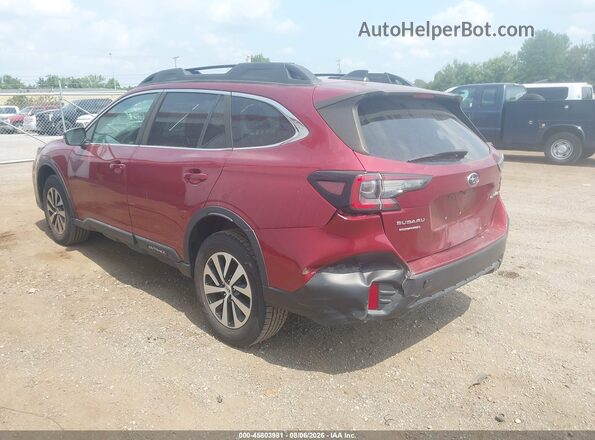 4S4BTACC2N3101313 2022 SUBARU OUTBACK Maroon უკანა მარცხენა