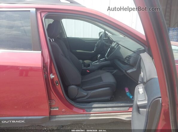 4S4BTACC2N3101313 2022 SUBARU OUTBACK Maroon წინა სალონის ხედი