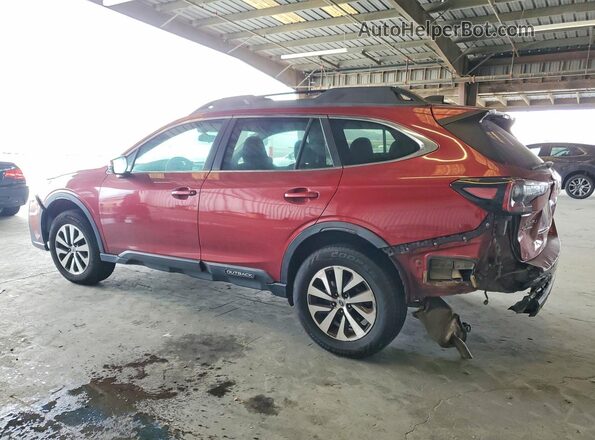4S4BTACC4L3190492 2020 SUBARU OUTBACK Красный Задняя левая четверть