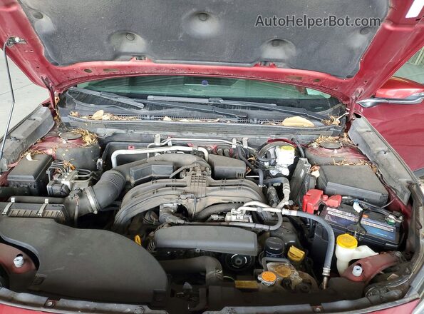 4S4BTACC4L3190492 2020 SUBARU OUTBACK Красный Вид подкапотного пространства