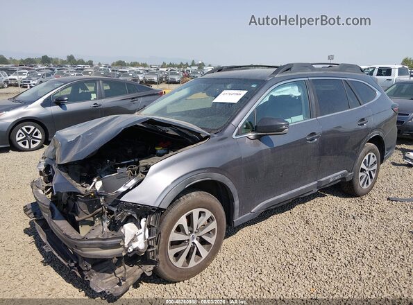 4S4BTACC4L3195479 2020 SUBARU OUTBACK Gray Առջևի ձախ երեք քառորդ տեսարան