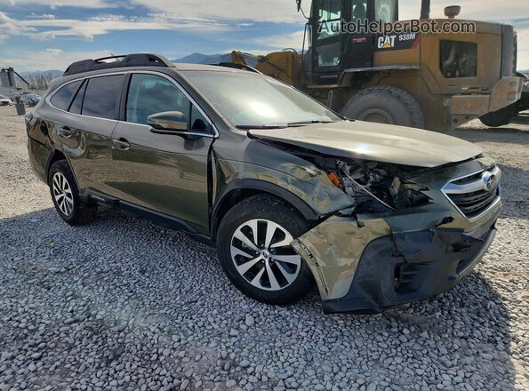 4S4BTACC5L3223063 2020 SUBARU OUTBACK Зеленый Передняя правая четверть