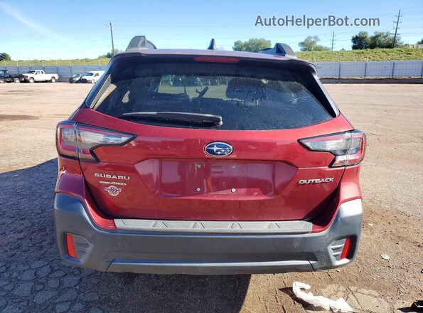 4S4BTACC5M3104320 2021 SUBARU OUTBACK Red Հետևի տեսք