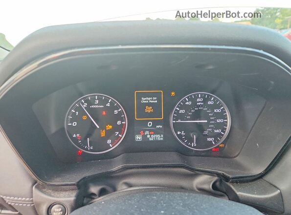 4S4BTACC7N3168733 2022 SUBARU OUTBACK White Вид щитка приладів