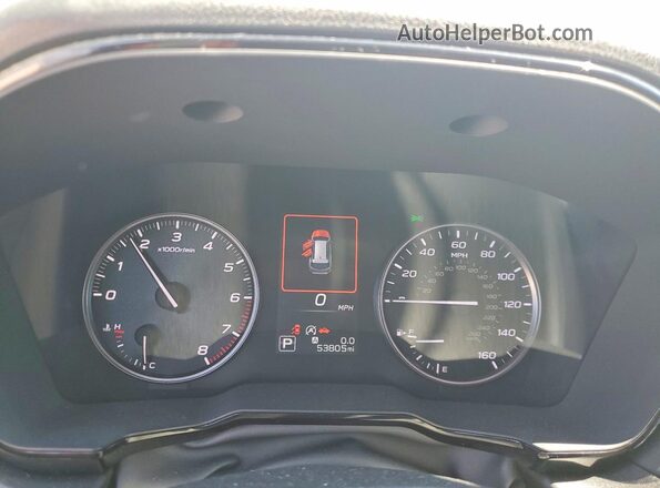 4S4BTACC8L3266232 2020 SUBARU OUTBACK Белый Вид щитка приборов