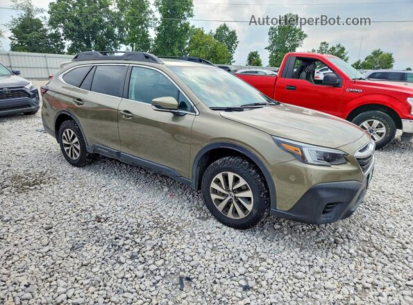 4S4BTACC9L3200708 2020 SUBARU OUTBACK Зеленый Передняя правая четверть