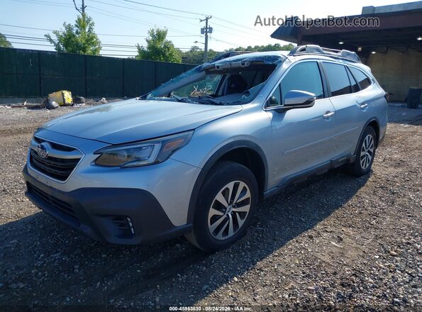 4S4BTADC0M3198105 2021 SUBARU OUTBACK Gray წინა მარცხენა ხედი სამი მეოთხედიდან