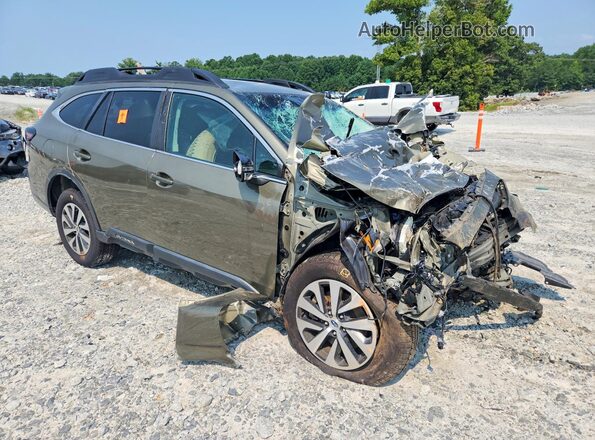 4S4BTADC0N3192127 2022 SUBARU OUTBACK Green Front right