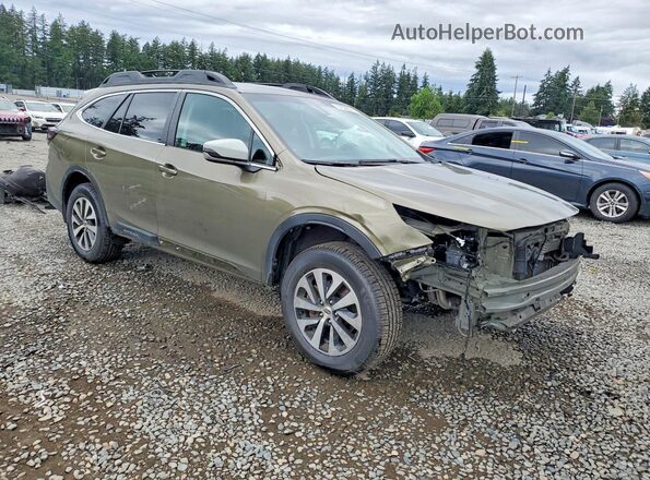 4S4BTADC2M3206298 2021 SUBARU OUTBACK Green Front right