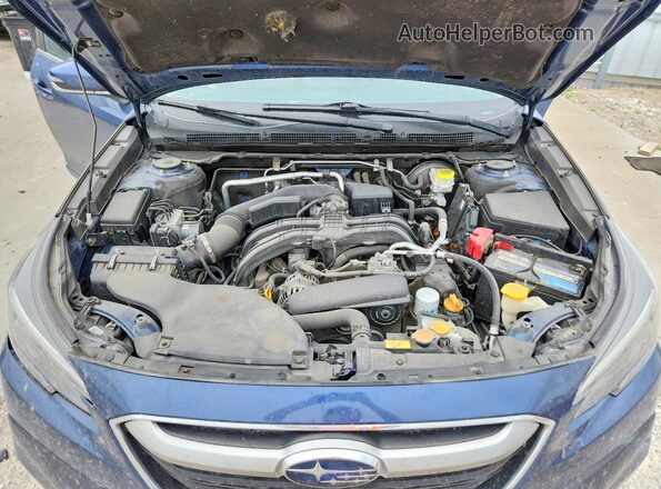 4S4BTADC3M3131370 2021 SUBARU OUTBACK Blue Vista del compartimento del motor