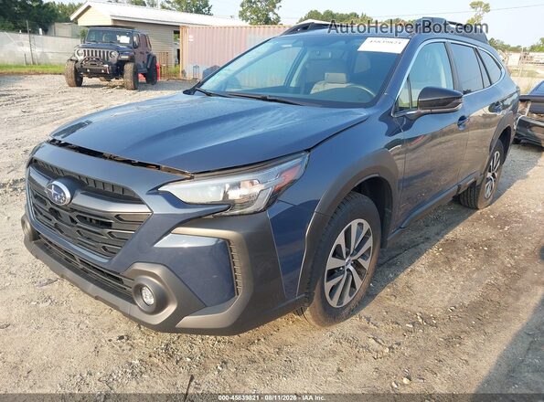 4S4BTADC3S3106823 2025 SUBARU OUTBACK Blue Առջևի ձախ երեք քառորդ տեսարան
