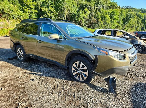 4S4BTADC4N3101165 2022 SUBARU OUTBACK Green Передня права чверть