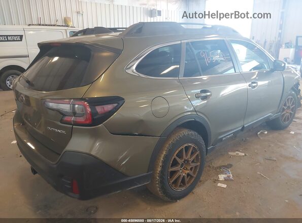 4S4BTADC5M3139678 2021 SUBARU OUTBACK Зеленый Задняя правая четверть