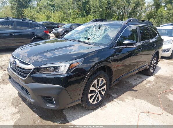 4S4BTADC5M3220468 2021 SUBARU OUTBACK Black წინა მარცხენა ხედი სამი მეოთხედიდან