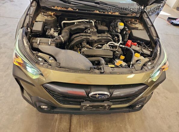 4S4BTADC5R3299826 2024 SUBARU OUTBACK Green ძრავის განყოფილების ხედი