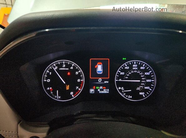 4S4BTADC7N3164132 2022 SUBARU OUTBACK Silver Вид щитка приладів