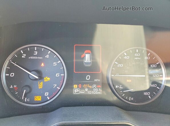 4S4BTADC7S3306653 2025 SUBARU OUTBACK Green ხელსაწყოთა პანელის ხედი