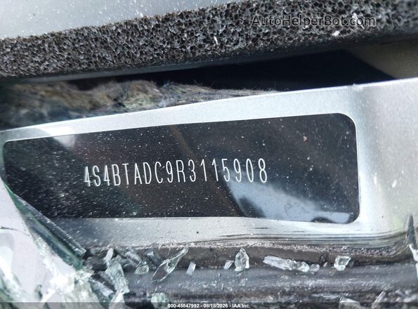 4S4BTADC9R3115908 2024 SUBARU OUTBACK Silver Вид наклейки з VIN-кодом