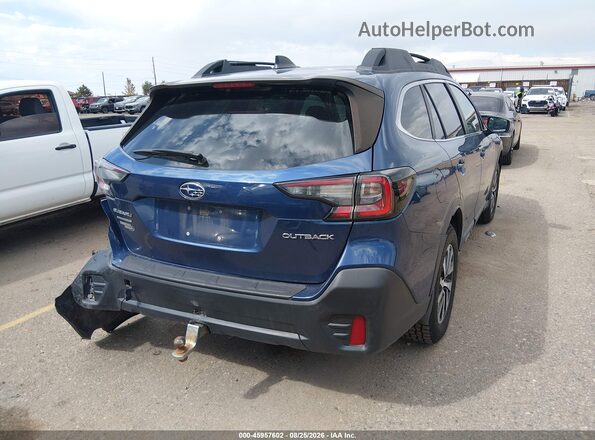 4S4BTAEC1L3227981 2020 SUBARU OUTBACK Blue Tył prawy