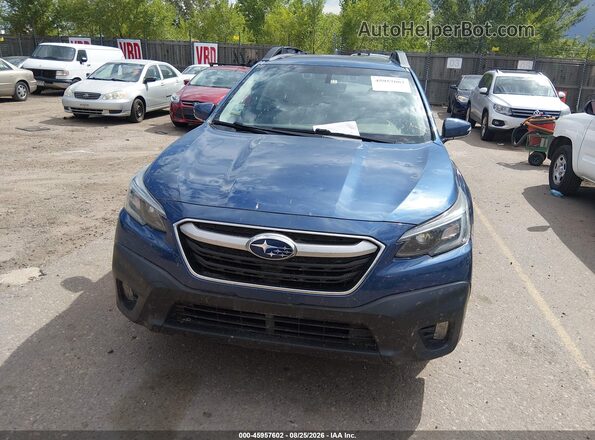 4S4BTAEC1L3227981 2020 SUBARU OUTBACK Blue Widok zestawu wskaźników