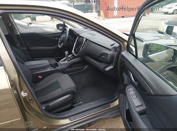 4S4BTAEC9L3269153 2020 SUBARU OUTBACK Зеленый Вид салона спереди