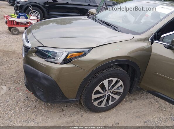 4S4BTAEC9L3269153 2020 SUBARU OUTBACK Зеленый Вид спереди