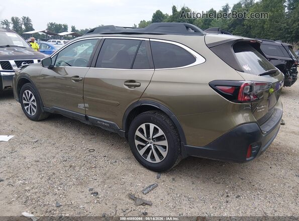 4S4BTAEC9L3269153 2020 SUBARU OUTBACK Зеленый Задняя левая четверть