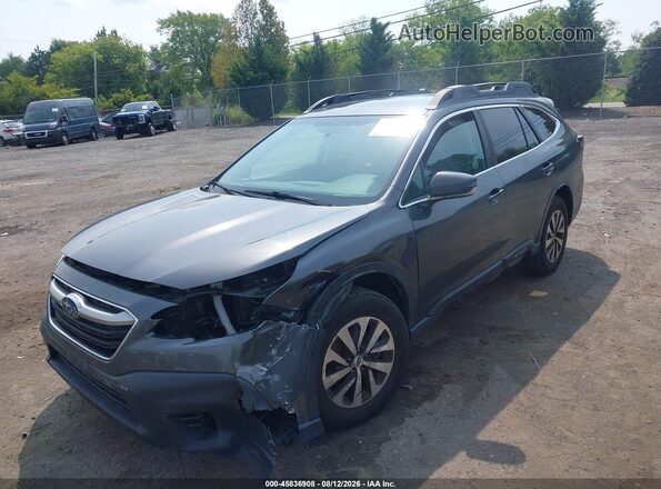 4S4BTAFC0M3164551 2021 SUBARU OUTBACK Gray Передня ліва чверть
