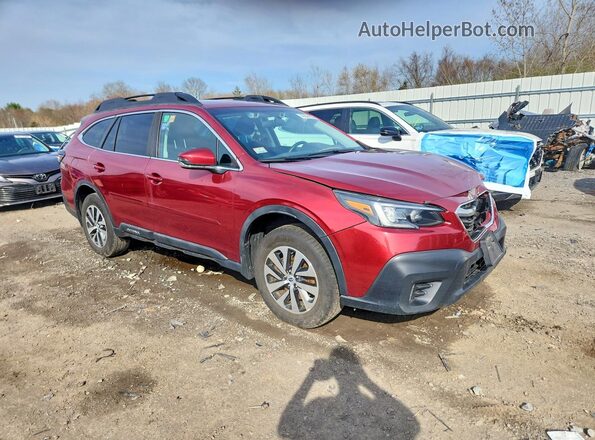 4S4BTAFC0M3220374 2021 SUBARU OUTBACK Красный Передняя правая четверть