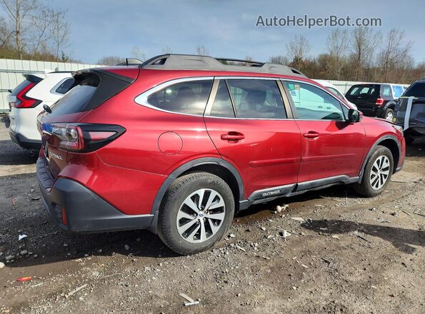 4S4BTAFC0M3220374 2021 SUBARU OUTBACK Красный Задняя правая четверть