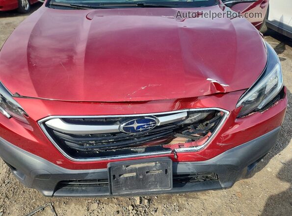 4S4BTAFC0M3220374 2021 SUBARU OUTBACK Красный Вид подкапотного пространства