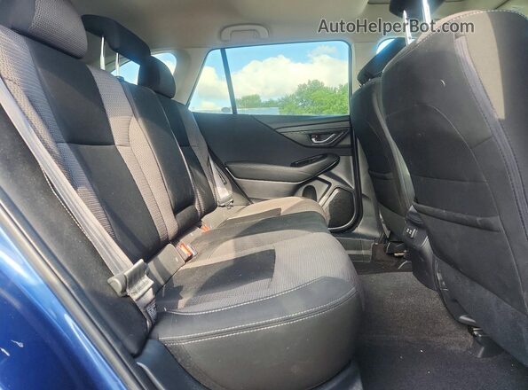 4S4BTAFC3M3179741 2021 SUBARU OUTBACK Синий Вид задней части салона