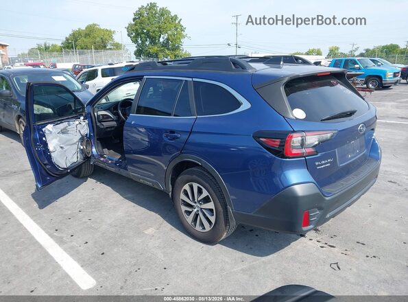 4S4BTAFC3M3220420 2021 SUBARU OUTBACK Blue Trasero izquierdo