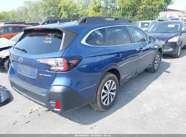 4S4BTAFC3M3220420 2021 SUBARU OUTBACK Blue Trasero derecho
