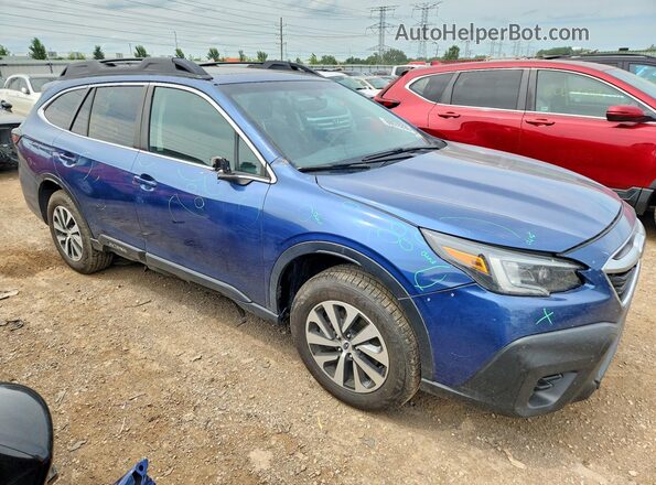 4S4BTAFC4N3216295 2022 SUBARU OUTBACK Blue Передня права чверть