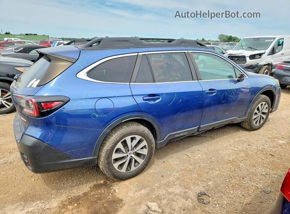 4S4BTAFC4N3216295 2022 SUBARU OUTBACK Blue Задня права чверть