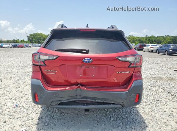 4S4BTAFC7N3121956 2022 SUBARU OUTBACK Burgundy Rear view