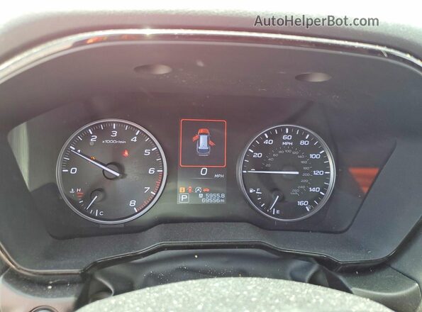 4S4BTAFC7N3121956 2022 SUBARU OUTBACK Burgundy Instrument cluster view