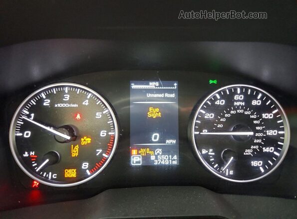 4S4BTAFC7S3175849 2025 SUBARU OUTBACK Black Widok zestawu wskaźników