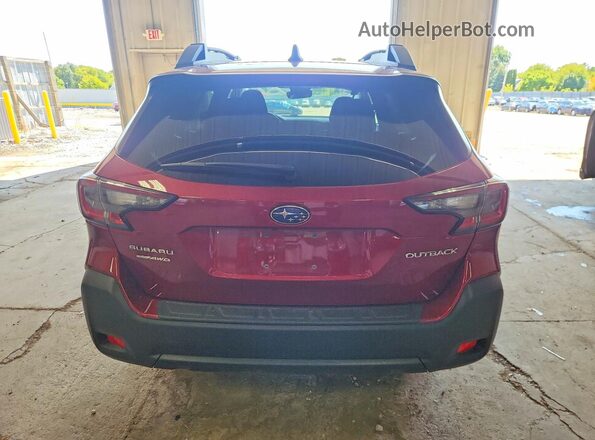 4S4BTAFC8S3234276 2025 SUBARU OUTBACK Red Вид ззаду