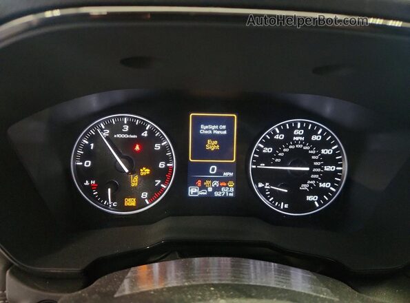 4S4BTAFC8S3234276 2025 SUBARU OUTBACK Red Вид щитка приладів