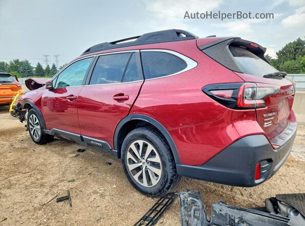 4S4BTAFC9N3174545 2022 SUBARU OUTBACK Maroon Tył lewy