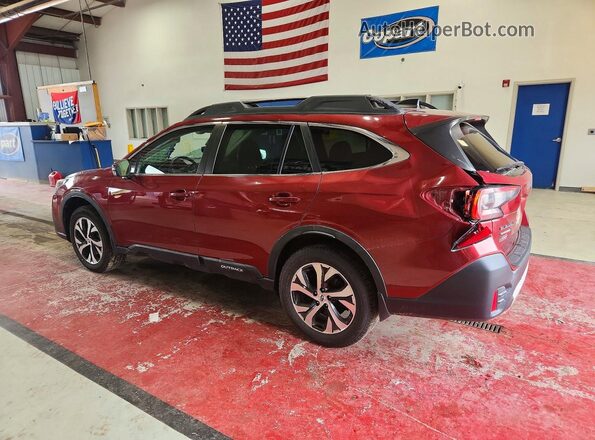 4S4BTALC2L3186330 2020 SUBARU OUTBACK Burgundy Задня ліва чверть