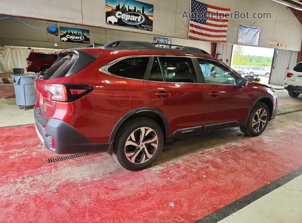 4S4BTALC2L3186330 2020 SUBARU OUTBACK Burgundy Задня права чверть