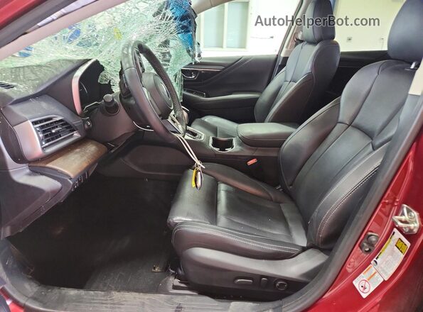 4S4BTALC2L3186330 2020 SUBARU OUTBACK Burgundy Вид салону спереду