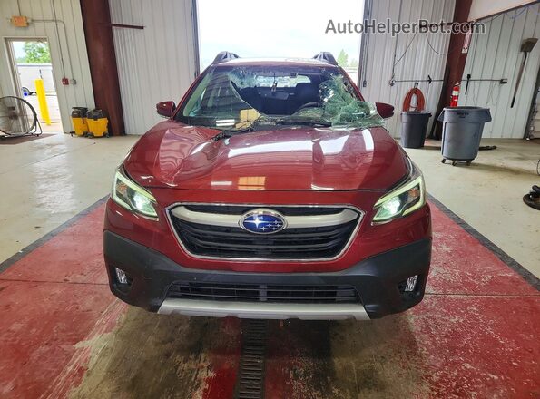 4S4BTALC2L3186330 2020 SUBARU OUTBACK Burgundy Вид спереду