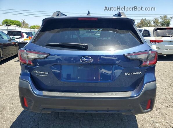 4S4BTAMC1M3112834 2021 SUBARU OUTBACK Blue Հետևի տեսք