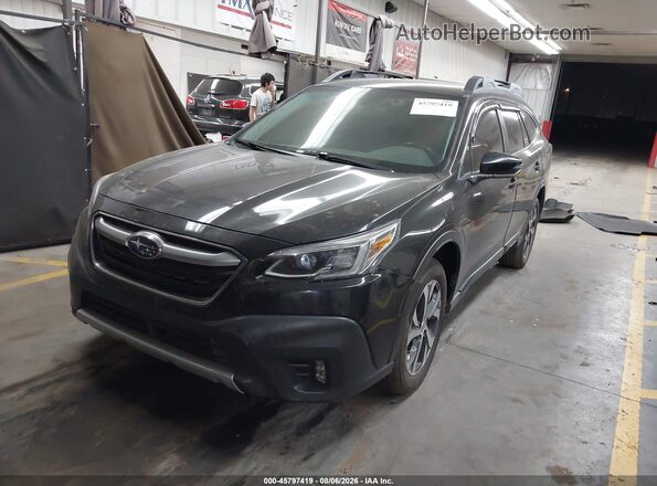 4S4BTAMC1N3211736 2022 SUBARU OUTBACK Черный Передняя левая четверть