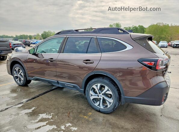 4S4BTAMC9M3127808 2021 SUBARU OUTBACK Коричневый Задняя левая четверть